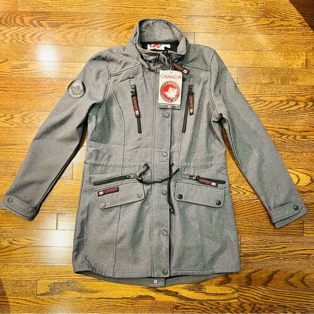 Canada Gray Utility Jacket For Women
